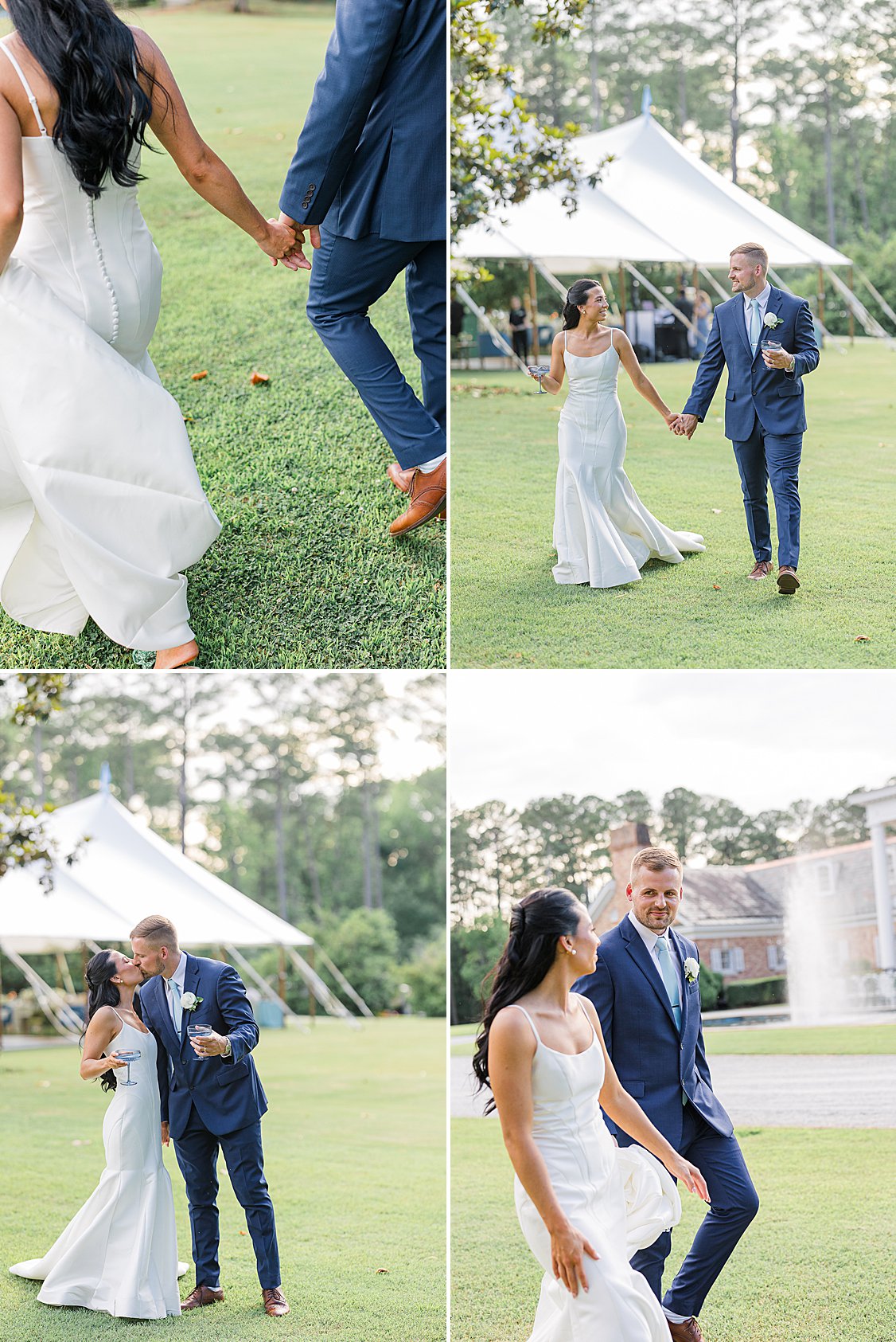 Bride and Groom Portraits with vintage car