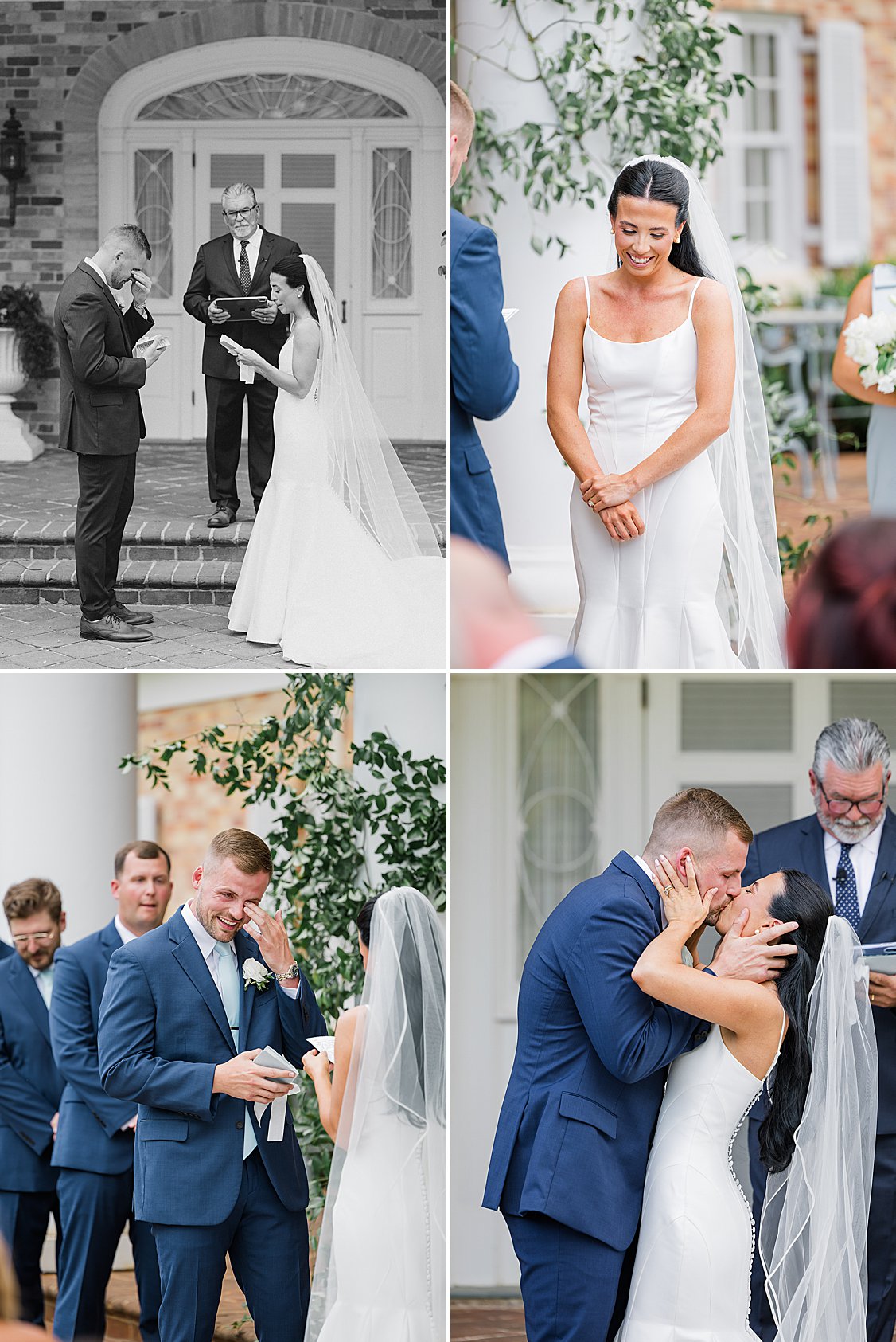 ceremony vows and first kiss
