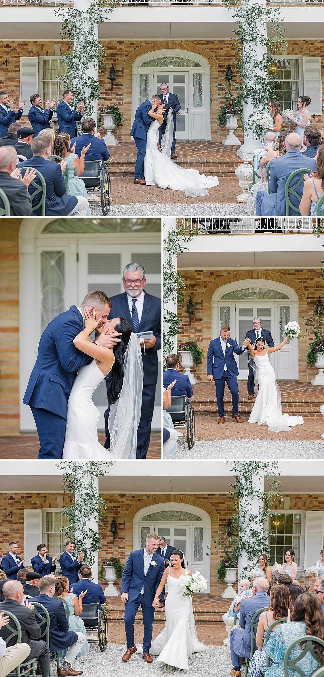 First kiss during ceremony