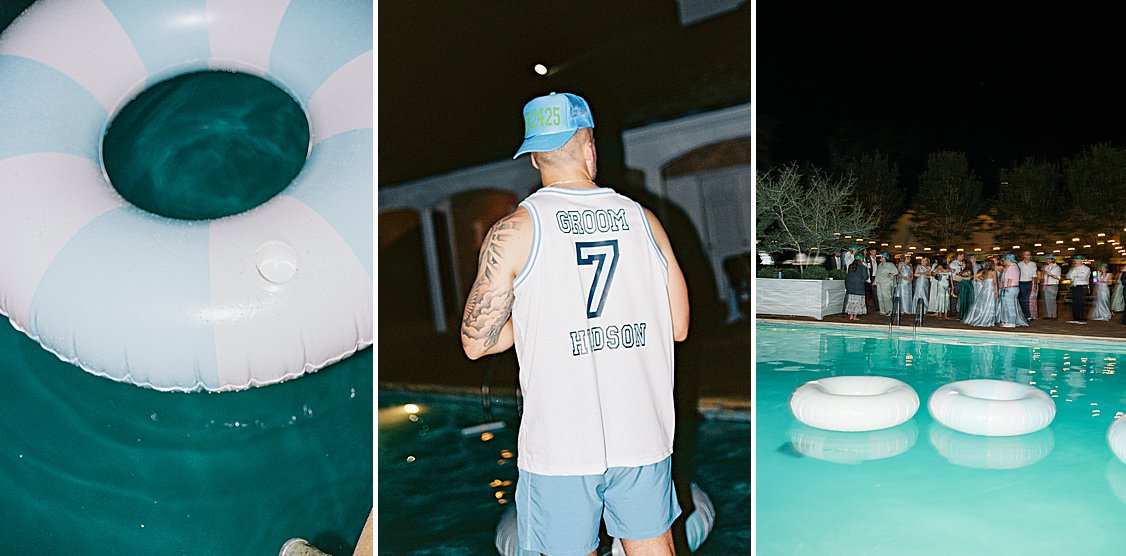 Reception Send off Jump into pool