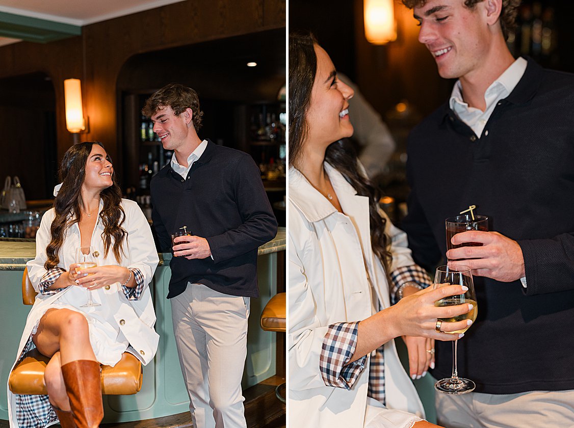 Hotel Bardo Savannah engagement session with moody, editorial styling