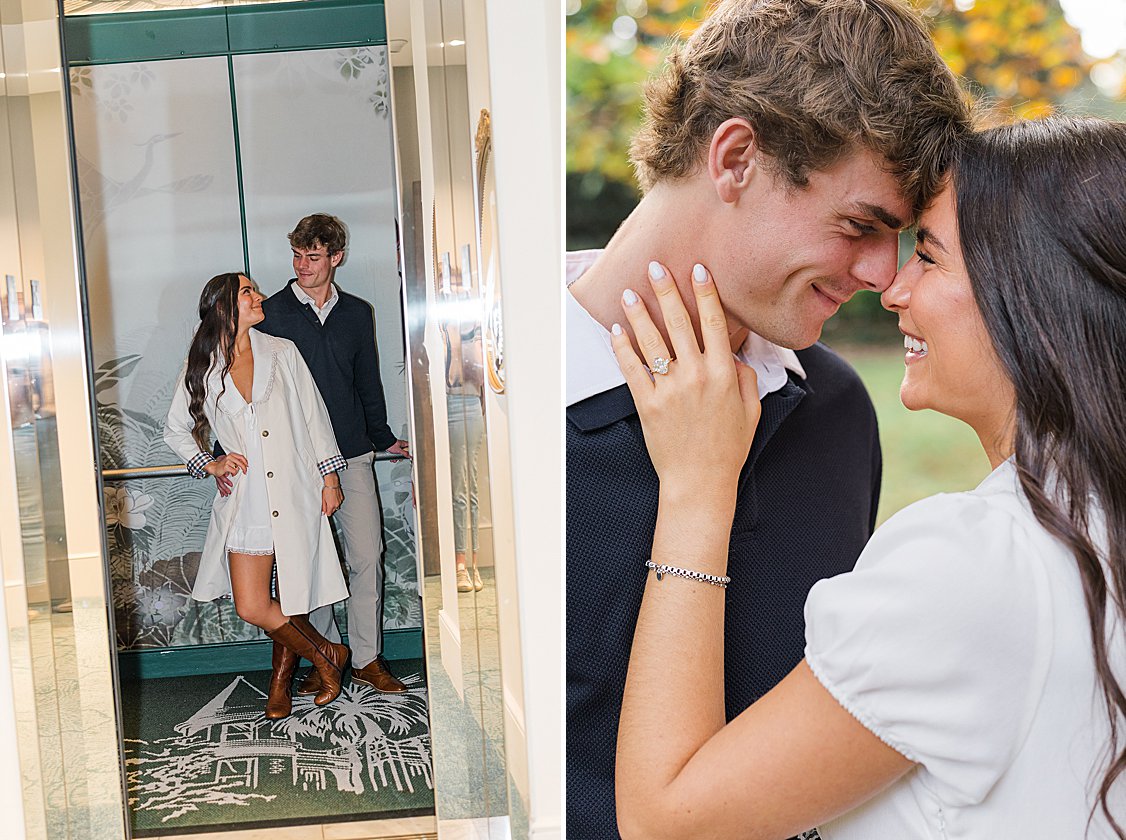 Hotel Bardo Savannah engagement session with moody, editorial styling