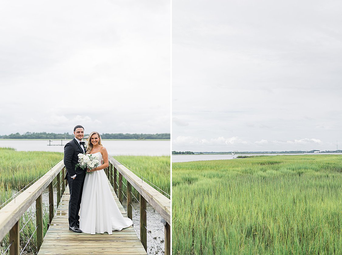 Romantic couple portraits on the grounds of Lowndes Grove in Charleston SC