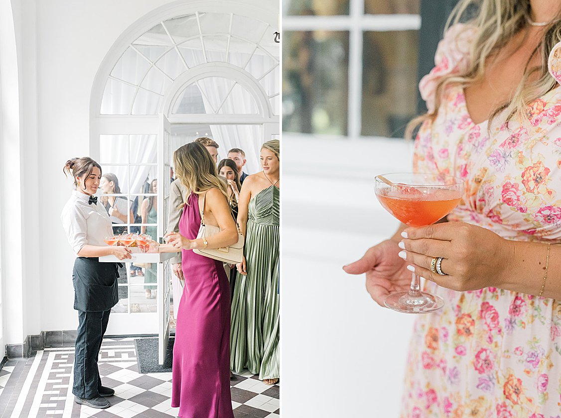 Late-night desserts served at Lowndes Grove Charleston wedding reception