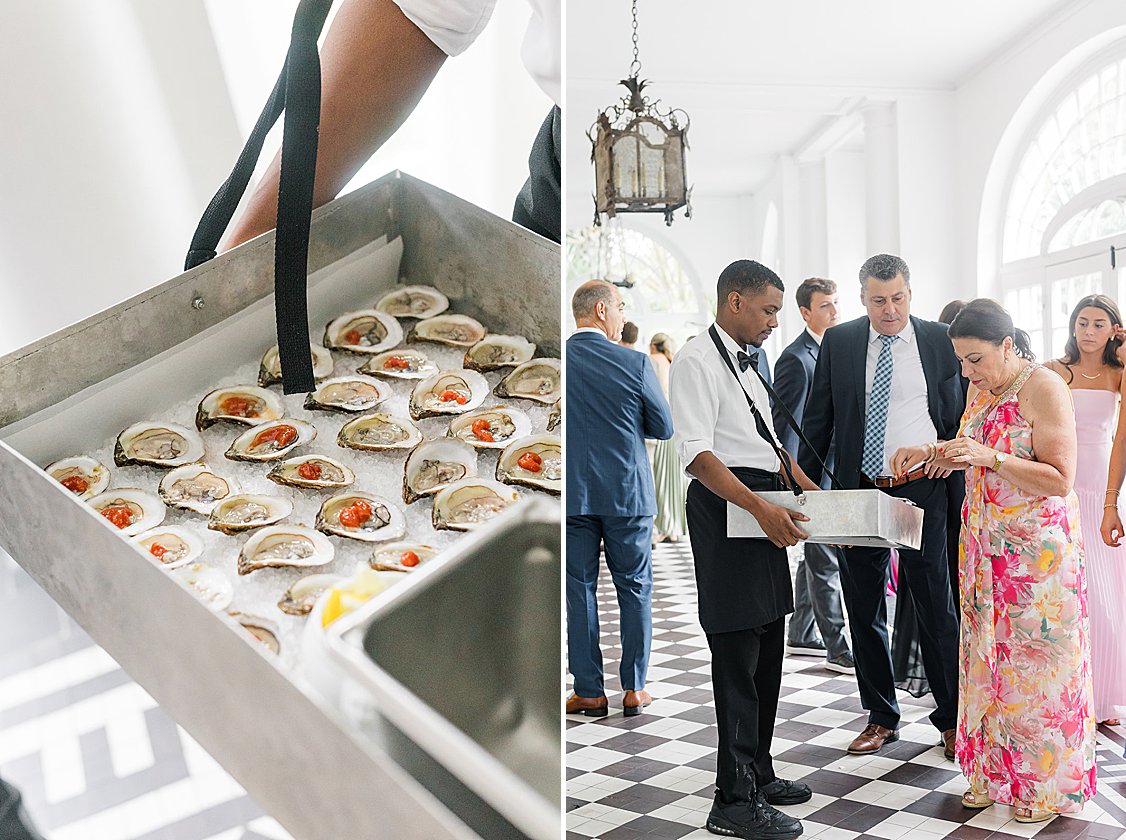 Late-night desserts served at Lowndes Grove Charleston wedding reception