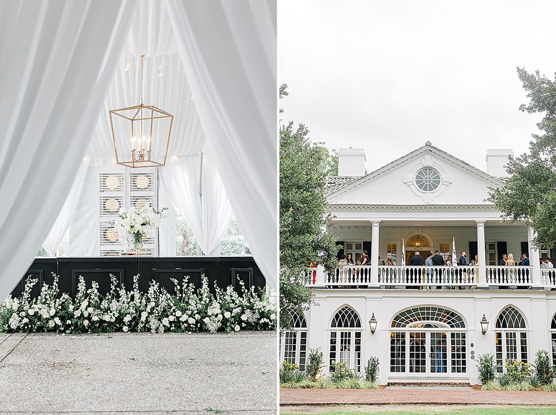 Late-night desserts served at Lowndes Grove Charleston wedding reception