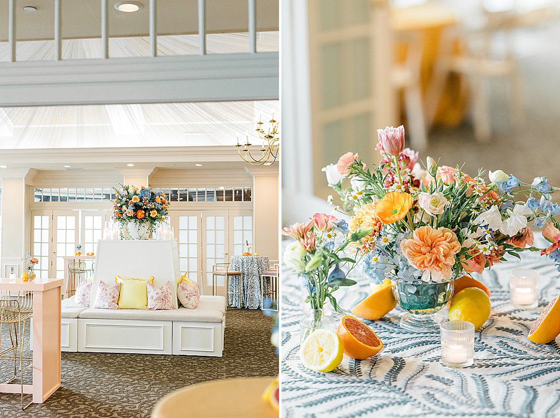 Colorful Savannah Yacht Club wedding by the river