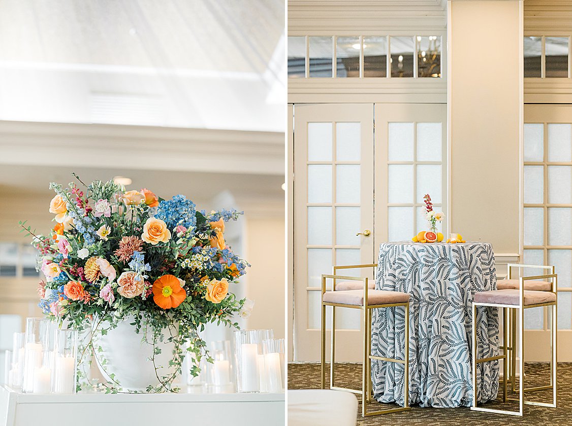 Colorful Savannah Yacht Club wedding by the river