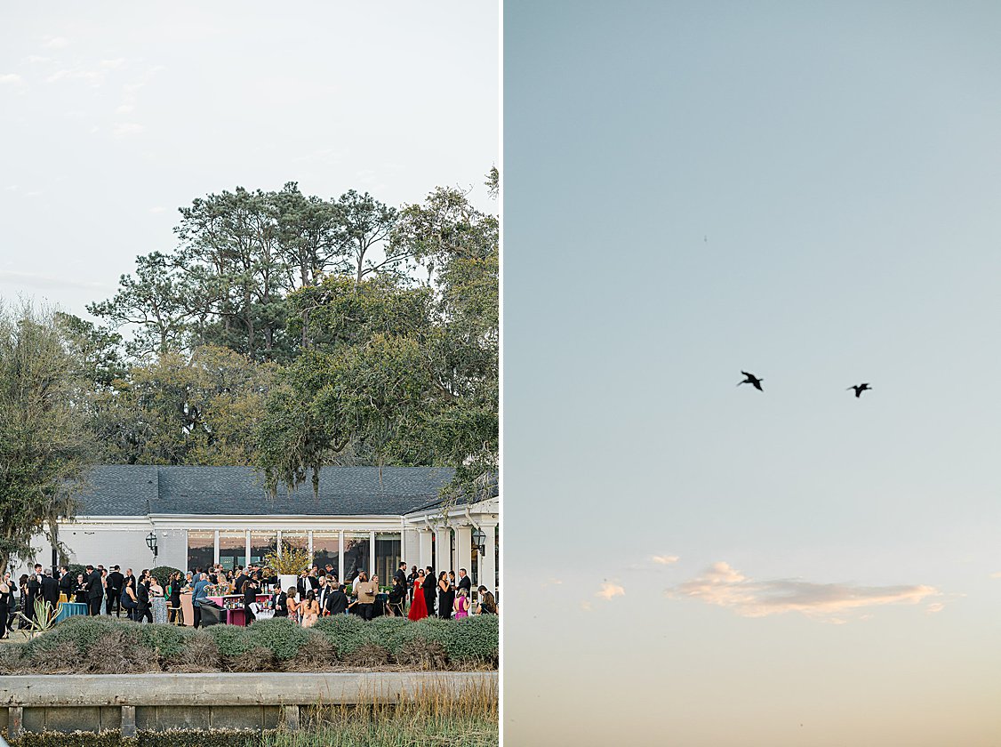 Colorful Savannah Yacht Club wedding by the river