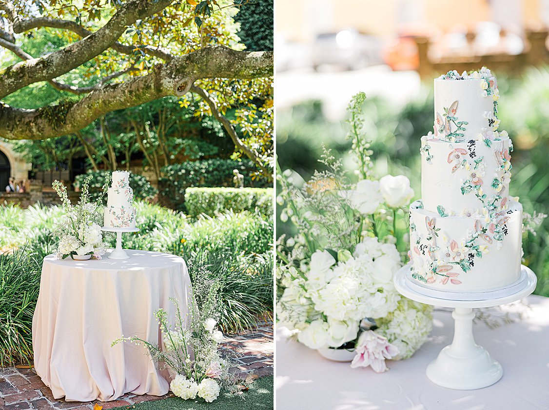 Neutral table linens, blush florals, and understated tableware in William Aiken House editorial.