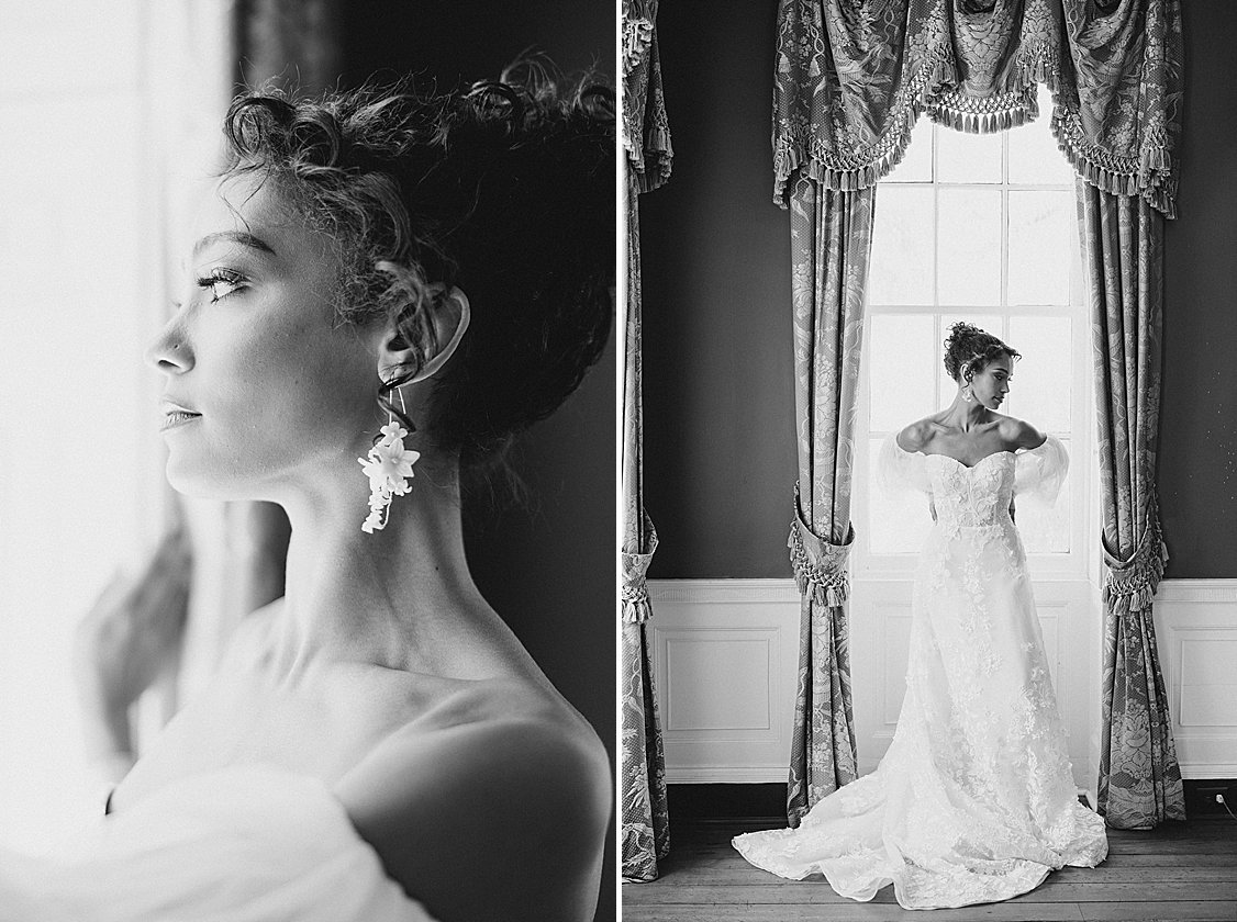 Charleston wedding editorial at William Aiken House featuring blush, green, and neutral tones.